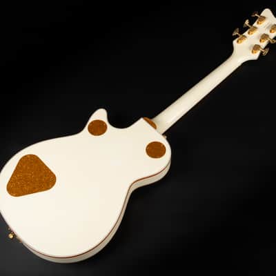 2003 Gretsch G6134 White Penguin - White | Japan Singlecut Dynasonic Pickups Ebony Fretboard w/ Hump Block Feather Motif Inlays First Production Year | OHSC image 12