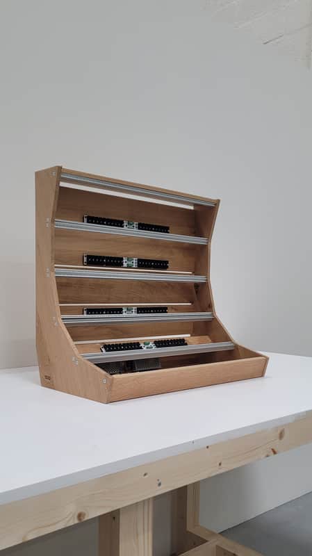 2 Many Synths 15U 126HP Eurorack case 2025 - Osmo hardwax on solid oak image 1