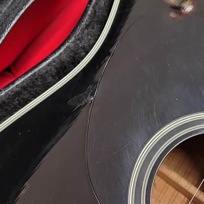 Takamine  EF341CE Acoustic Electric With Case  Black 1999 image 6