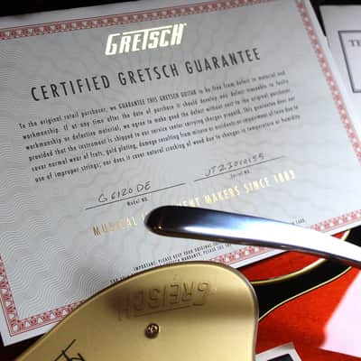 GRETSCH G6120DE Duane Eddy Signature Hollow Body Desert Sunrise, Hardcase, Papers, 3, 18 KG image 19