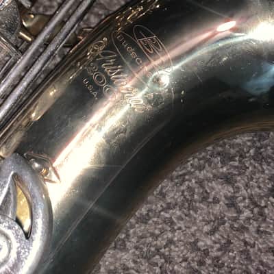 Buescher aristocratic 200 tenor Saxophone  made in the usa ohsc image 3