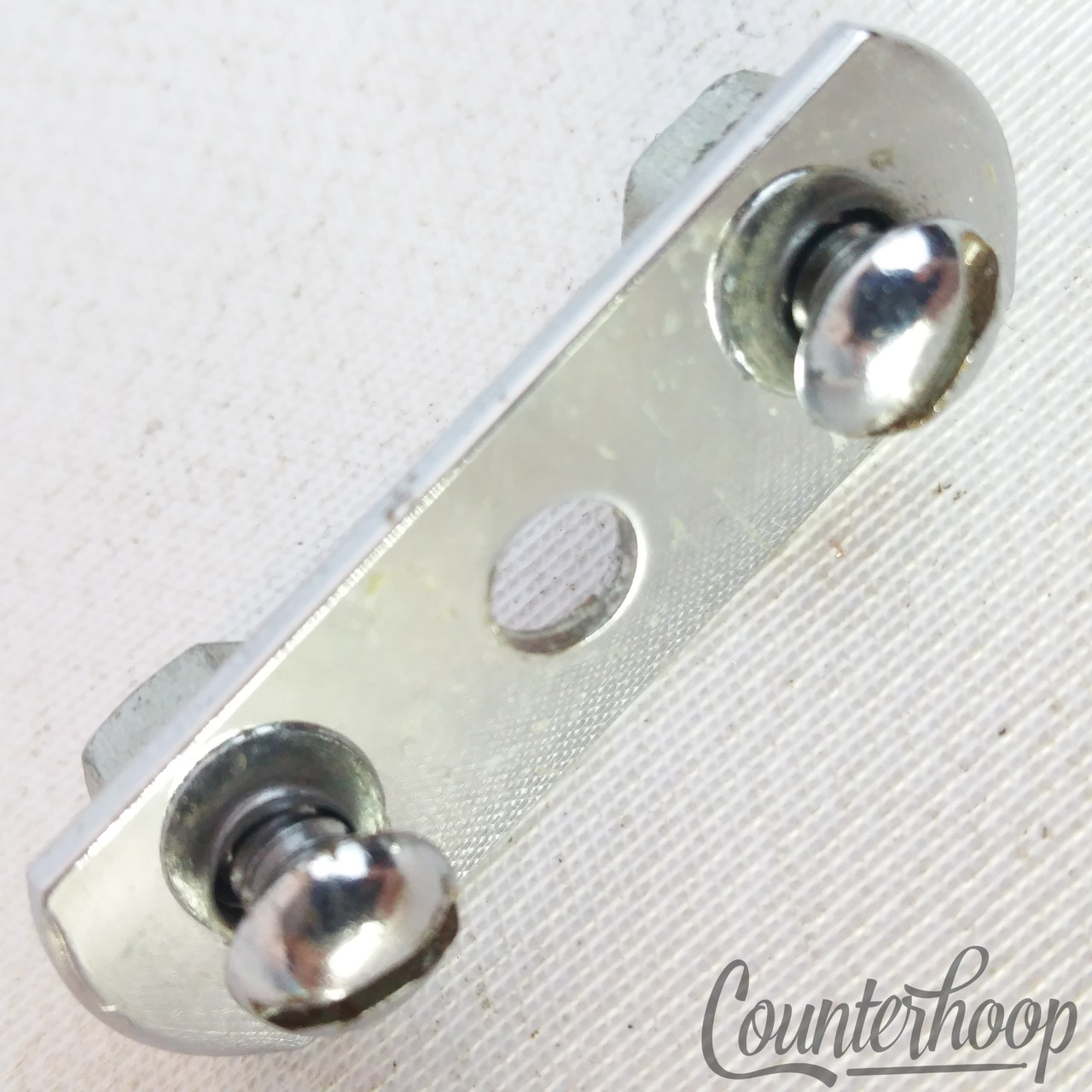 Rogers Muffler Plate Chrome Shell Washer Spacer Snare/Tom Drum 3-Hole 60s-70s US — main photograph