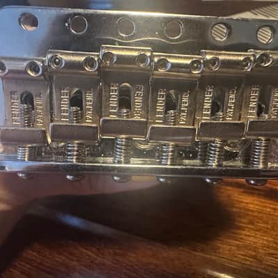 Fender Genuine Fender Pure Vintage Stratocaster 6-Screw Tremolo Bridge w/Screws - Pat. Pend. (Mint Condition) image 5