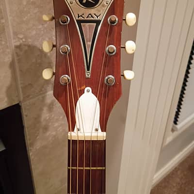 1965 Kay 5113 'Plains Special' flattop guitar. Metal 'Circle K' headstock. image 2