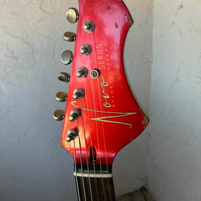 Playing demo link in Description!! Novo Serus J nucleus electric guitar Candy apple red with original case image 6