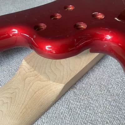 Red 5 String Tagima Basswood Body with Maple Neck image 7