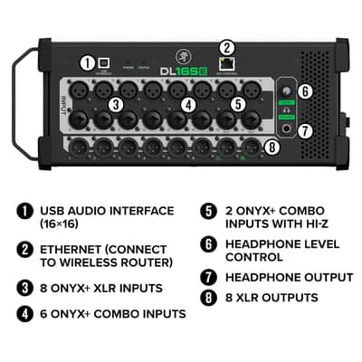 Mackie DL16SE 16-Channel Wireless Digital Rack Mixer image 3
