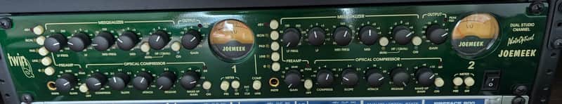 Joemeek twinQ2 Dual Studio Channel Strip 2010s - Green image 1
