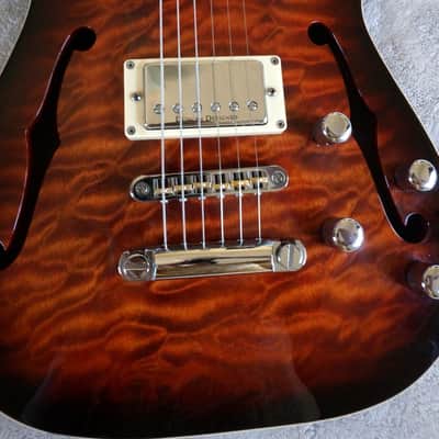 Schecter C-1 E/A Piezo Semi-Hollow Electric Guitar C1 Quilted Maple Top Korean Diamond Series image 4