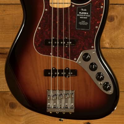 Fender Player II Modified Active Jazz Bass - Maple - 3-Tone Sunburst image 10