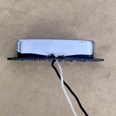 Vintage 1970s? Made in USA Fender Neck Pickup Tele Telecaster Black Bobbin Full Leads NOS Relic image 4