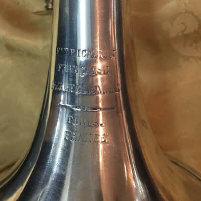 Pre-War Fabrication Francais Perfectionee Silver Plated Trumpet by Besson-c.1925 image 5