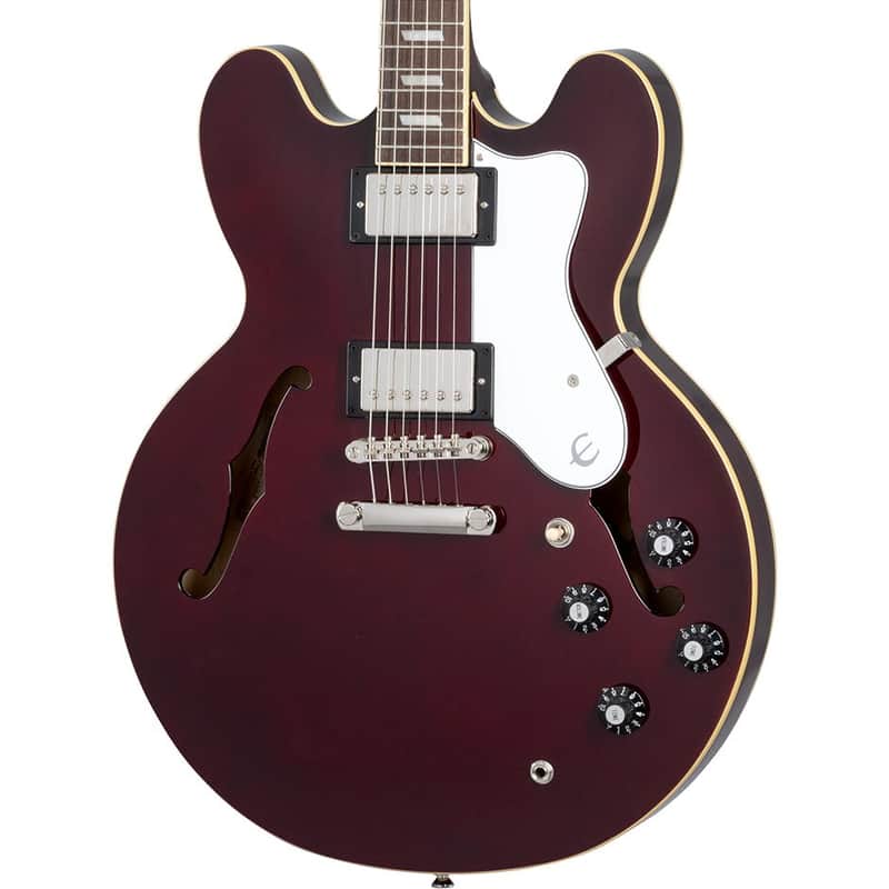 Epiphone Noel Gallagher Riviera Electric Guitar, Dark Wine Red (with Case) image 1