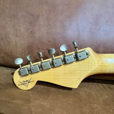 Fender 1959 Stratocaster Journeyman Relic, 3A Rosewood Fingerboard, Faded Aged Sage Green Metallic image 3