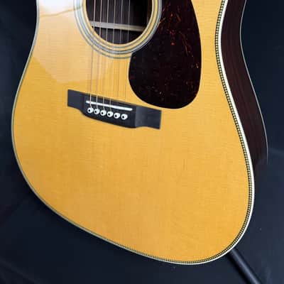 Martin D-28 Billy Strings Dreadnought Acoustic Guitar Vintage Natural Finish w/ Case image 4
