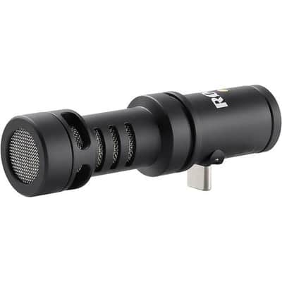 Rode VideoMic Me-C+ USB Microphone with Rode WS9 Green Windshield image 4
