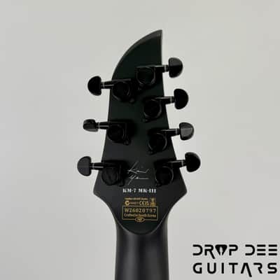 Schecter Diamond Series Keith Merrow KM-7 MK-III EX 7-String Baritone Electric Guitar - Satin Black Open Pore image 15