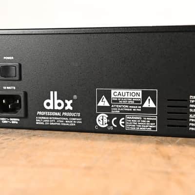 dbx 231 Dual-Channel 31-Band Graphic Equalizer CG01VRH image 9