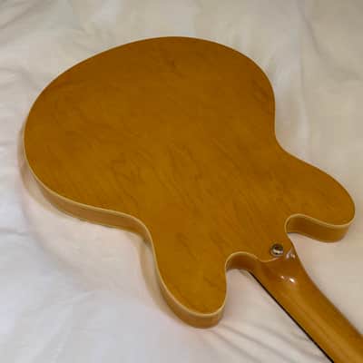 Vintage 2000 Epiphone Dot Deluxe Limited Edition Flame Top - Made in Korea (MIK) - Natural - Free Pro Setup image 9