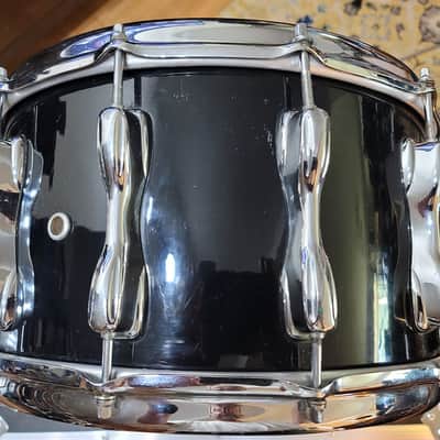 RARE Vintage Slingerland Snare Drum - Magnum w/Slapshot Strainer Early 1980s Black - 14x8 image 7