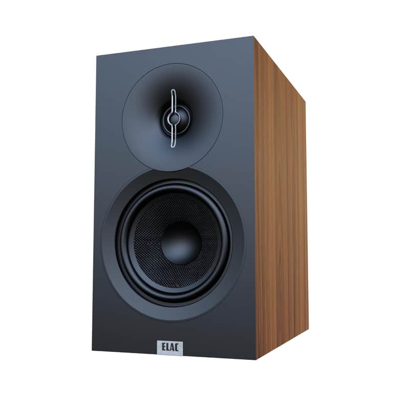 ELAC Debut 3.0 DB53-WN Bookshelf Speakers, Walnut (Pair) - 1” Aluminum Dome Tweeter & 5.25” Aramid Fiber Woofer - 2-Way Bass Reflex - 48Hz to 38KHz Response image 1