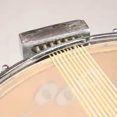 Ludwig 12x15 Marching Snare Drum White Cortex Vintage 1970's image 16