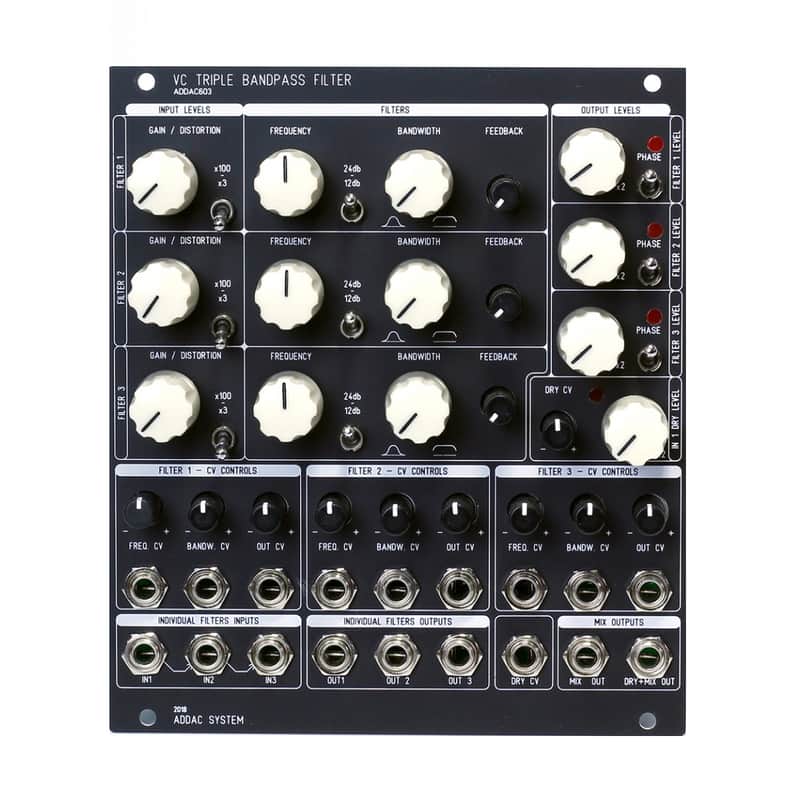 ADDAC 603 VC Triple Bandpass Filter Eurorack Module (ADDAC603) image 1