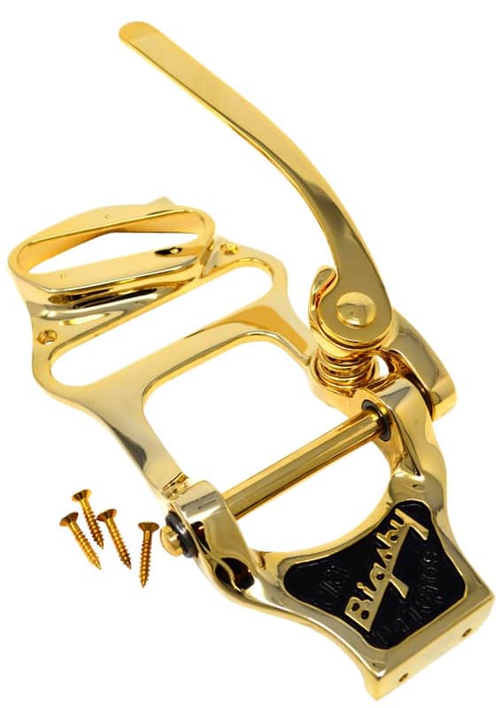 180-4958-164 Bigsby GOLD B16 Vibrato Tailpiece Bridge and Shim Telecaster 1804958164 image 1