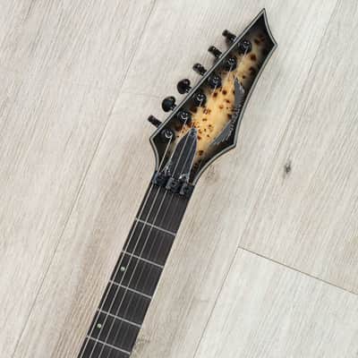 Dean Exile Select Floyd Fluence Guitar, Ebony Fretboard, Natural Black Burst image 9