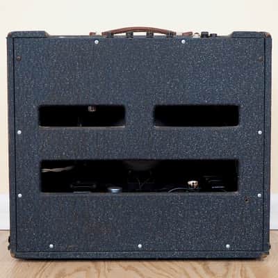 1960 Ampeg Guitaramp 518 Dolphin Special Vintage Tube Amp 1x12 Navy Random Flair image 10