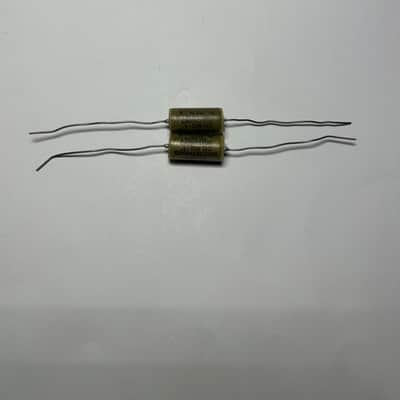 2 x Vitamin Q Sprague 0.1uF / 200V DC NOS (new, old stock), military grade. Perfectly matched. "Organic sound" for crossovers, mix buses, preamps, EQs, VCOs image 4