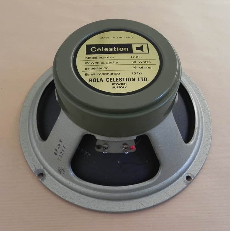 Celestion G12H 1973 Rola T1217 30W Greenback Pulsonic 1777 Cone 16 Ohm image 1