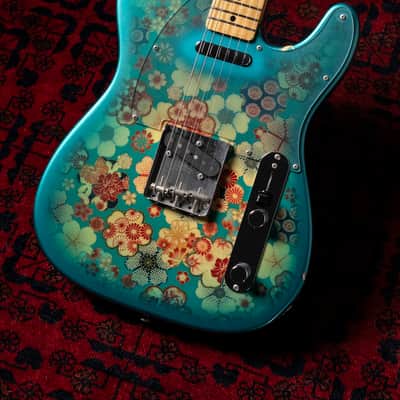 2012 Fender TL69-SPL JBL, 30th Anniversary, '69 Telecaster, Japanese Blue Floral Paisley image 8