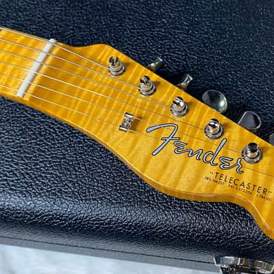 NEW! Fender Custom Shop Flamethrower Telecaster Custom - NOS - Modern Specs - Texas Special Pick-Ups - AAAA Flamed Neck - Shell Pink - Authorized Dealer - 7.5lbs - G07105 image 6