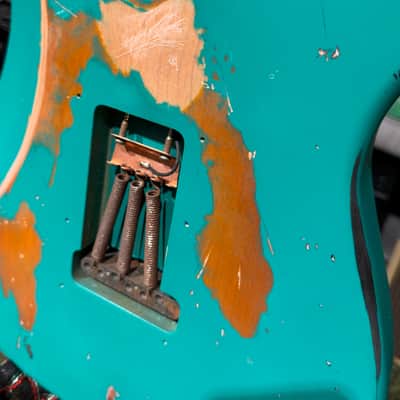 Vintage Guitars V6 ProShop Unique Left Hand LV6PC0003 2026 - Ventura Green Overspray Tobacco image 14