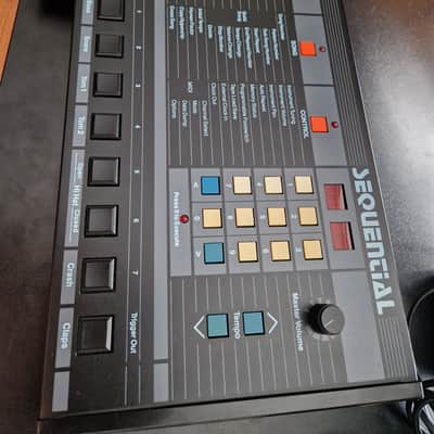 RARE Sequential TOM 4-Voice Drum Machine 1985 - Black - BRIGHTON image 2