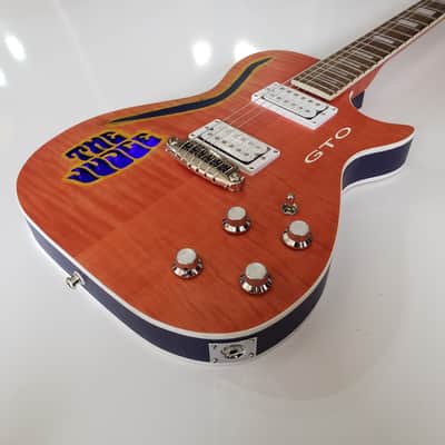 Schellinger Custom Guitars  GTO Judge Themed Guitar 2021 Carousel Red image 6
