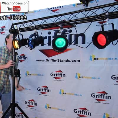 Griffin Triangle Trussing Segment - Extension 5Ft Extra Truss Section for DJ Lighting System Stand Mount Light Cans & Sound Effects for Pro Audio Equipment Gear Parties, Live Gigs & Stage image 3