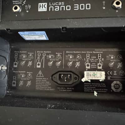 HK Audio Lucas Nano 300 Compact Stereo PA System with 3-Channel Mixer 2010s - Black image 15