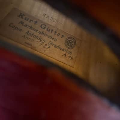 Kurt Gütter Marhneuhirchen Anno 1927 Copie: Antontus Stradivarius 1921 image 2