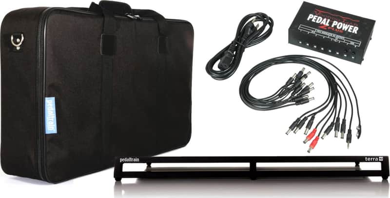 Pedaltrain TERRA 42 PEDALBOARD w/Soft Case and Voodoo Lab Pedal Power 2 Plus Power Supply image 1