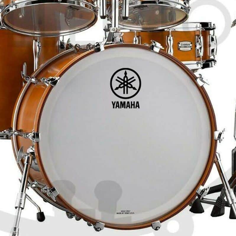 Yamaha Bass Drum Decal Vertical - Various Colors Available image 1