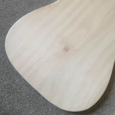 Telecaster Tele Style Basswood Guitar Body, Natural Wood, DIY Blank image 12