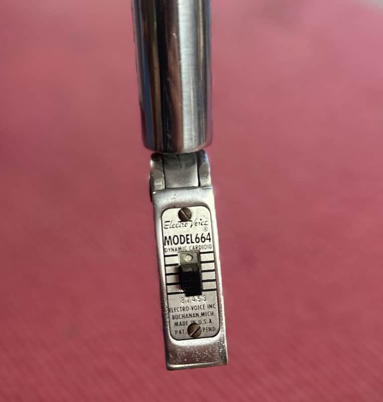 Vintage Electro-Voice 664 Cardioid Dynamic Microphone 1950 - 1979 - Satin Chrome image 1