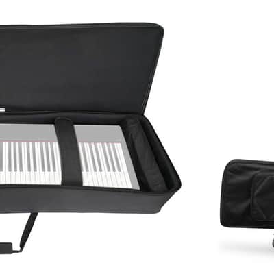 Rockville 88 Key Slim Padded Rigid Keyboard Gig Bag Case For Casio CDP-100