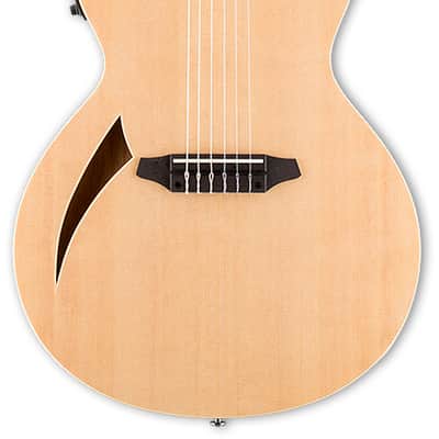 ESP LTD TL-6N Thinline Nylon String Acoustic/Electric Guitar – Natural image 2