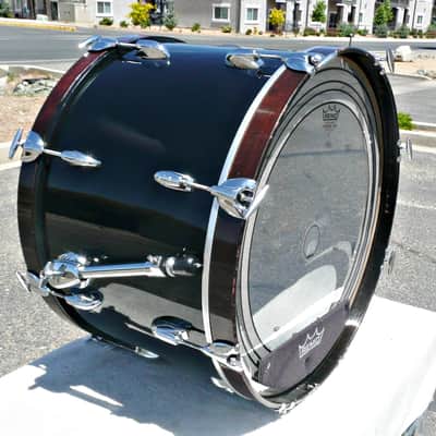 Gretsch USA Custom 22" x 16" Bass Drum - Vintage 60s (?) - Modernized and Re-Wrapped Black Finish - PV MUSIC Drum Shop Inspected / Tuned and Tested - Looks / Sounds Great - Very Good to Excellent Condition image 5
