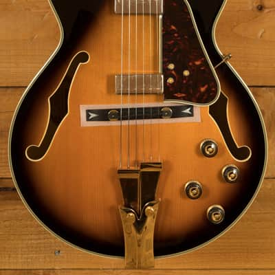 Ibanez GB10SE George Benson Hollow Body - Ebony - Brown Sunburst image 3