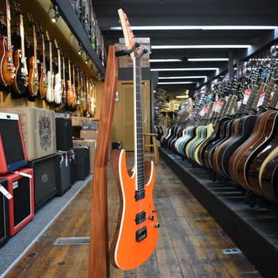 Ibanez Japan Prestige RGR5221R Electric Guitar Transparent Fluorescent Orange w/Hard Case image 5