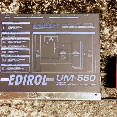Roland Edirol UM-550 5in/5out USB Midi Interface Patchbay image 2